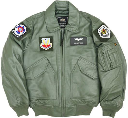 CWU-45P 米空軍パッチ付 18th Fighter Squadron ミリタリーショップ 革 